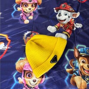 Prada Vibrant Yellow Knit Hat